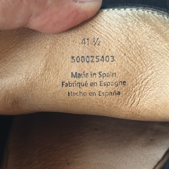 Free People Black Suede Sz 41.5 At Ease Embossed Loafers - Picture 6 of 8